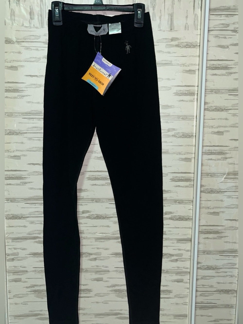 SMARTWOOL 100% Merino Wool Base Layer Leggings Microweight Pants XS Black New